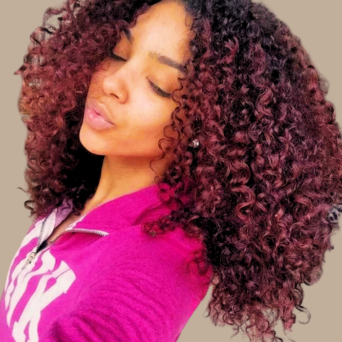 Kit Extensions à Clips Afro Curly Ombre Ombre Brun Foncé 99J 120 gr Ombre Brun Foncé 99J 120 Gr