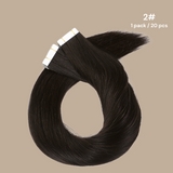 Extensions Adhésives / tapes raides Remy Hair Premium 2# 2# 60 Gr