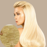 Kit Extensions à Clips Straight Blond Platine Blond Platine 120 Gr
